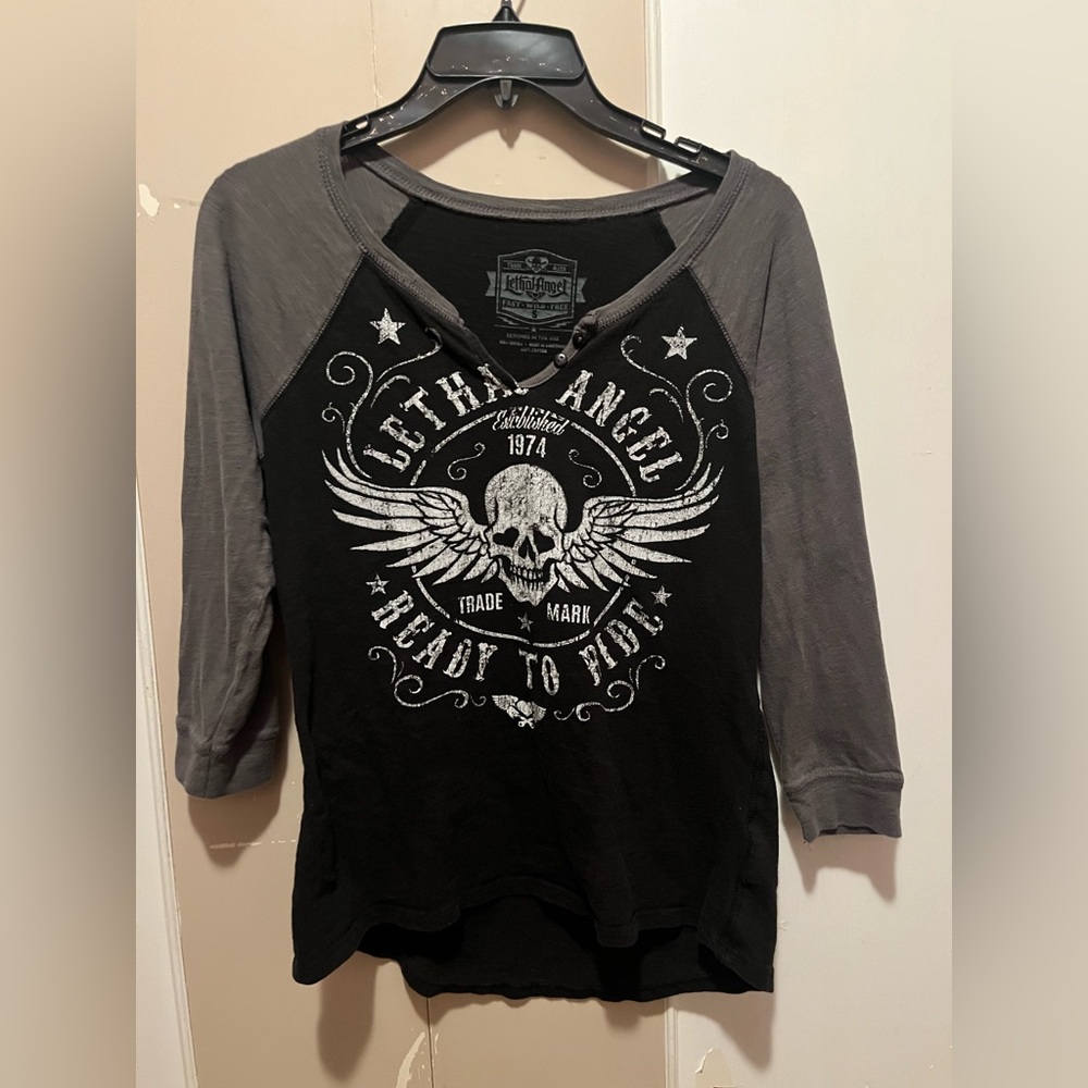 lethal angel long sleeve woman’s top